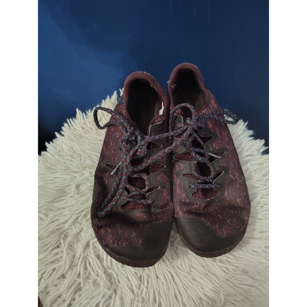 Merrell Vapor Glove  Shoes Women 8.5 Trail Running Barefoot Burgundy Hiking - Picture 2 of 9